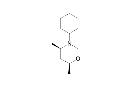 cis-3-CYCLOHEXYL-4,6-DIMETHYL-TETRAHYDRO-1,3-OXAZINE