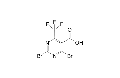 2,4-Dibromo-6-(trfluoromethyl)pyrimidine-5-carboxylic acid