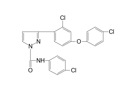 4'-CHLORO-3-[2-CHLORO-4-(p-CHLOROPHENOXY)PHENYL]PYRAZOLE-1-CARBOXANILIDE