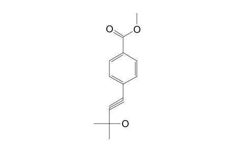 p-(3-hydroxy-3-methyl-1-butynyl)benzoic acid, methyl ester