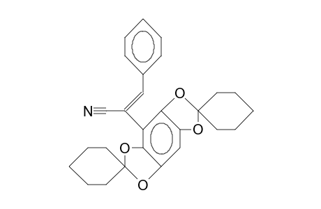 ALPHA-(PHENYLMETHYLENE)-DISPIRO-[CYCLOHEXANE-1,2'-BENZO-[1,2-D:4,5-D']-BIS-[1,3]-DIOXOLE-6',1''-CYCLOHEXANE]-4'-ACETONITRILE