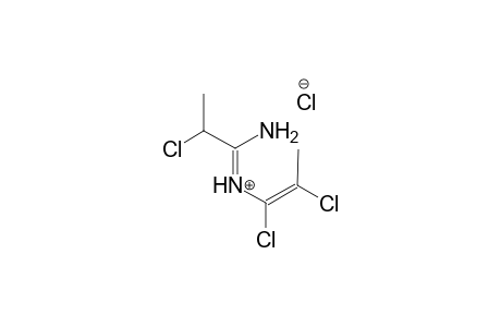 2-Chloro-N-[(1Z)-1,2-dichloro-1-propenyl]propanimidamide chloride