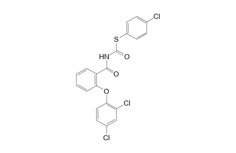 [o-(2,4-dichlorophenoxy)benzoyl]thiocarbamic acid, S-(p-chlorophenyl)ester