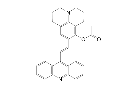 9-[(E)-2-(9-acridinyl)ethenyl]-2,3,6,7-tetrahydro-1H,5H-pyrido[3,2,1-ij]quinolin-8-yl acetate