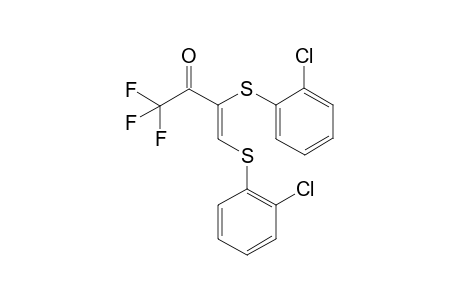 (Z)-3,4-Bis-(2-chloro-phenylsulfanyl)-1,1,1-trifluoro-but-3-en-2-one