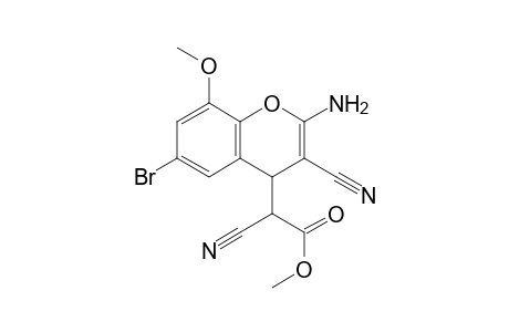 Methyl (2-amino-6-bromo-3-cyano-8-methoxy-4H-chromen-4-yl)cyanoacetate