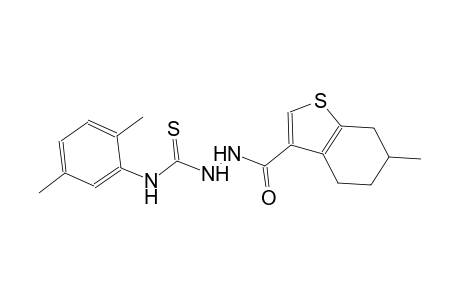 N-(2,5-dimethylphenyl)-2-[(6-methyl-4,5,6,7-tetrahydro-1-benzothien-3-yl)carbonyl]hydrazinecarbothioamide