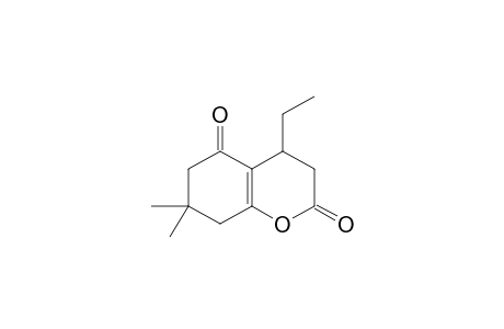 4-ETHYL-7,7-DIMETHYL-4,6,7,8-TETRAHYDRO-2H-BENZOPYRAN-2,5(3H)-DIONE