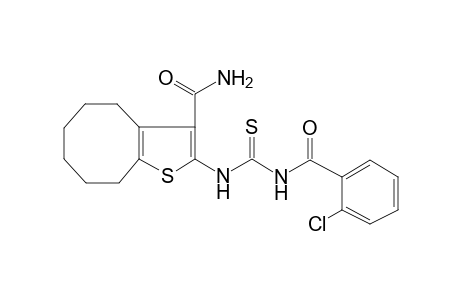 2-({[(2-chlorobenzoyl)amino]carbothioyl}amino)-4,5,6,7,8,9-hexahydrocycloocta[b]thiophene-3-carboxamide