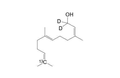 (11-13C,1,1-2H2)-(2Z,6E)-3,7,11-trimethyldodeca-2,6,10-trien-1-ol