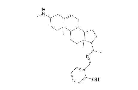 Phenol, 2-[[[(3.beta.,20S)-3-(methylamino)pregn-5-en-20-yl]imino]methyl]-