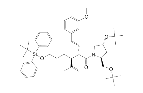 #9K;ANTI-(2S,3S)-1-[(2S,4R)-4-TERT.-BUTOXY-2-TERT.-BUTOXYMETHYL-PYRROLIDIN-1-YL]-3-(3-TERT.-BUTYLDIPHENYLSILYLOXYPROPYL)-2-[(E)-2-(3-METHOXYPHENYL)-ETHENYL]-4-