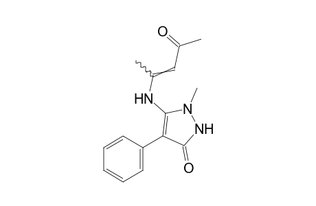 2-methyl-3-[(1-methyl-3-oxo-1-butenyl)amino]-4-phenyl-3-pyrazolin-5-one