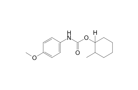 p-methoxycarbanilic acid, 2-methylcyclohexyl ester