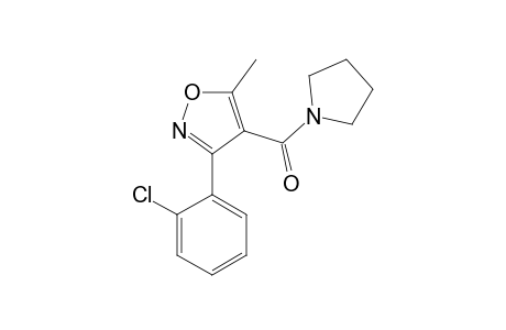 1-{[3-(o-chlorophenyl)-5-methyl-4-isoxazolyl]carbonyl}pyrrolidine