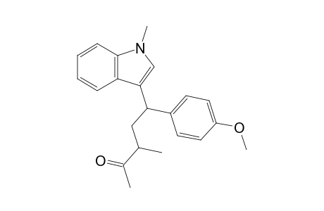 5-(4-methoxyphenyl)-3-methyl-5-(1-methyl-1H-indol-3-yl)pentan-2-one