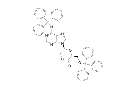 5'-O,N(6)-BIS-(TRIPHENYLMETHYL)-2',3'-SECOADENOSINE;9-[(1R)-2-HYDROXY-1-((1S)-2-HYDROXY-[(TRIPHENYLMETHOXY)-ETHYL]-ETHOXY)-ETHYL]-N(6)-(TRIPHENYLMETHYL)-ADENIN