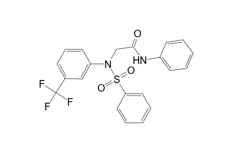 N-Phenyl-2-[(phenylsulfonyl)-3-(trifluoromethyl)anilino]acetamide