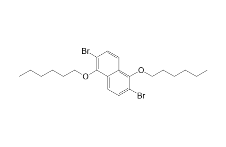 2,6-bis(bromanyl)-1,5-dihexoxy-naphthalene