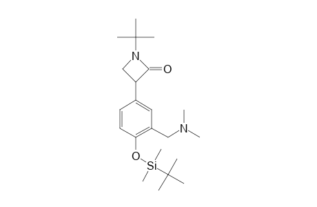 1-tert-Butyl-3-(4-([tert-butyl(dimethyl)silyl]oxy)-3-[(dimethylamino)methyl]phenyl)-2-azetidinone