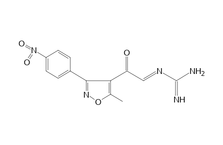 {[5-METHYL-3-(p-NITROPHENYL)-4-ISOXAZOLYL]OXOETHYLIDENE}GUANIDINE