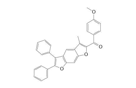 (4-methoxyphenyl)-(3-methyl-5,6-diphenyl-2-furo[3,2-f]benzofuranyl)methanone