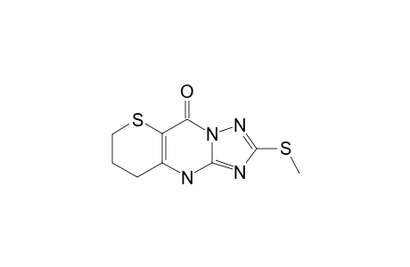 7,8-DIHYDRO-2-METHYLTHIO-9H,10H-THIOPYRANO-[3,2-D]-1,2,4-TRIAZOLO-[1,5-A]-PYRIMIDIN-5-ONE