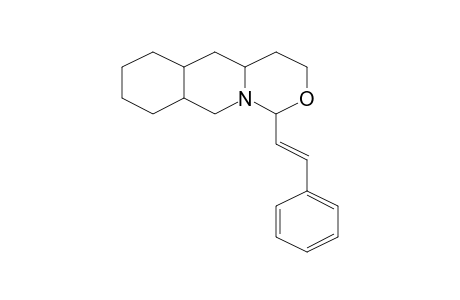 1-Styryldecahydro-2-oxa-9a-azaanthracene