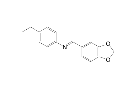 p-ethyl-N-piperonylideneaniline