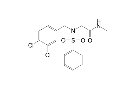 2-[(3,4-dichlorobenzyl)(phenylsulfonyl)amino]-N-methylacetamide