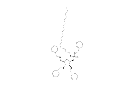 1-[BENZYL-[(E)-2'-BUTENYL-4'-O-DODECYL]]-3,4,6-TRI-O-BENZYL-2,5-ANHYDRO-D-GLUCITYL-PHOSPHONATE