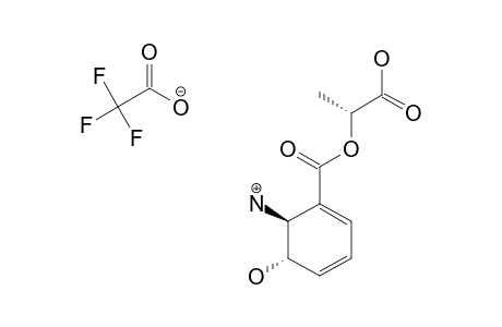 #17B;(2'S,5S,6S)-2'-[6-AMINO-5-HYDROXY-1,3-CYCLOHEXADIENE-1-CARBONYLOXY]-PROPIONIC-ACID-TRIFLUOROACETIC-ACID-SALT;ENT-ORYZOXYMYCIN-TRIFLUOROACETIC-ACID-SALT