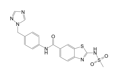 6-benzothiazolecarboxamide, 2-[(methylsulfonyl)amino]-N-[4-(1H-1,2,4-triazol-1-ylmethyl)phenyl]-