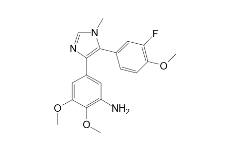 1-Methyl-4-(3'-amino-4',5'-dimethoxyphenyl)-5-(3''-fluoro-4-methoxyphenyl)-imidazole