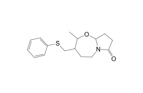 7-Pyrrolido[2,1-b]-2-methyl-3-(phenylthiomethyl)-2,3,4,5-tetrahydro[1,3]oxazepine-7-one