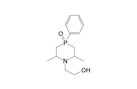 1-Aza-4-phosphacyclohexane, 1-(2-hydroxyethyl)-2,6-dimethyl-4-oxo-4-phenyl-