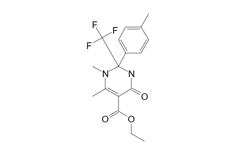 1,6-DIMETHYL-2-(4-METHYLPHENYL)-2-TRIFLUOROMETHYL-5-ETHOXYCARBONYL-1,2,3,4-TETRAHYDROPYRIDIN-4-ONE