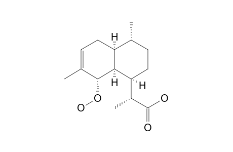 (2R)-2-[(1R,4R,4aS,8S,8aS)-8-hydroperoxy-4,7-dimethyl-1,2,3,4,4a,5,8,8a-octahydronaphthalen-1-yl]propionic acid