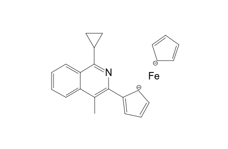 1-Cyclopropyl-3-ferrocenyl-4-methylisoquinoline