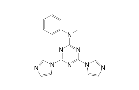 N-[4,6-di(1H-imidazol-1-yl)-1,3,5-triazin-2-yl]-N-methyl-N-phenylamine