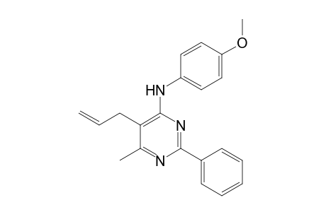 5-allyl-N-(4-methoxyphenyl)-6-methyl-2-phenyl-4-pyrimidinamine