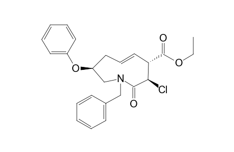 (PS)-(E)-(3S,4R,8S)-N-BENZYL-3-CHLORO-4-ETHOXYCARBONYL-8-(PHENOXY)-2,3,4,7,8,9-HEXAHYDRO-1H-AZONIN-2-ONE