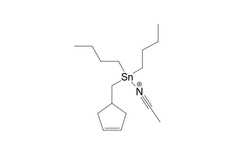 (3-CYCLOPENTENEMETHYL-DI-N-BUTYLSTANNYL)-ACETONITRILIUM