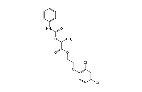 CARBANILIC ACID, ESTER WITH LACTIC ACID, 2-(2,4-DICHLOROPHENOXY)ETHYL ESTER