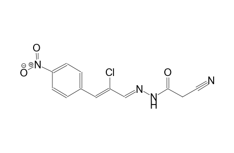 N'-[(E,2Z)-2-chloro-3-(4-nitrophenyl)-2-propenylidene]-2-cyanoacetohydrazide