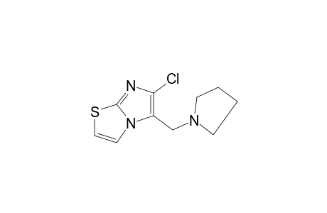 6-chloro-5-(1-pyrrolidinylmethyl)imidazo[2,1-b]thiazole