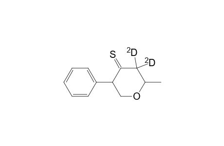 3-Phenyl-5,5-dideutero-6-methyl-tetrahydro-4-thiopyrone