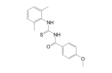 1-(p-anisoyl)-2-thio-3-(2,6-xylyl)urea