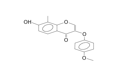 3-(4-methoxyphenoxy-7-hydroxy-8-methylchromone