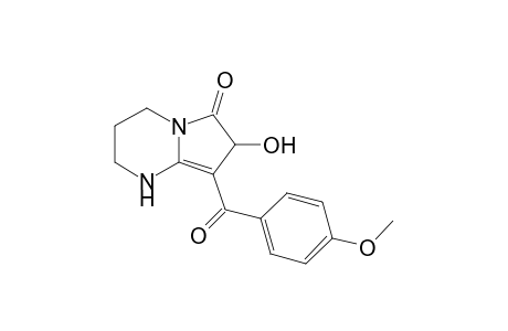 7-HYDROXY-8-(4-METHOXYBENZOYL)-6-OXO-1,2,3,4,6,7-HEXAHYDROPYRROLO-[1,2-A]-PYRIMIDINE